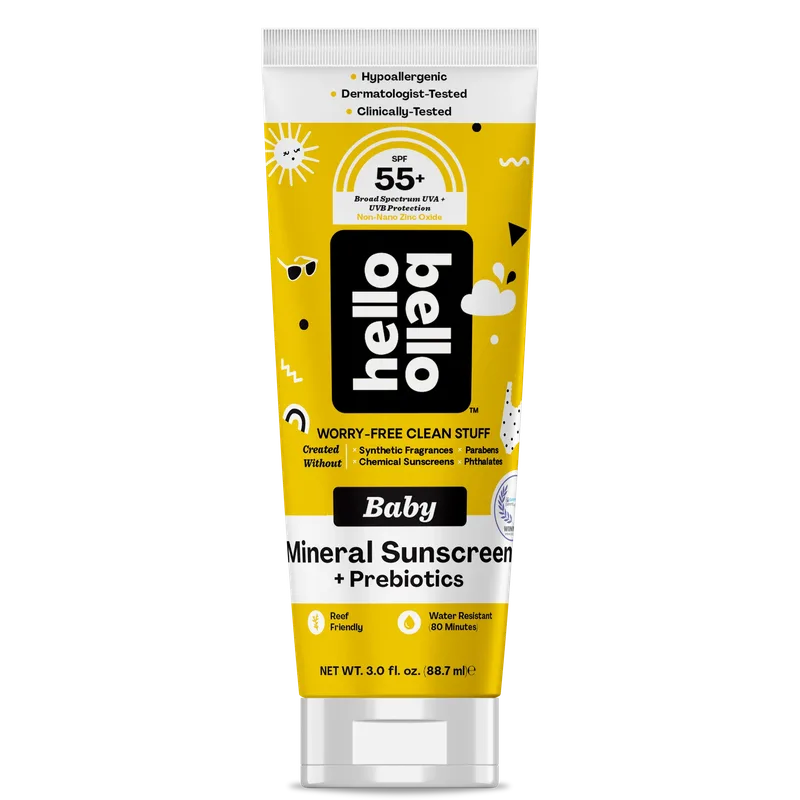 Mineral Sunscreen Lotion + Prebiotics, Baby, SPF 55+