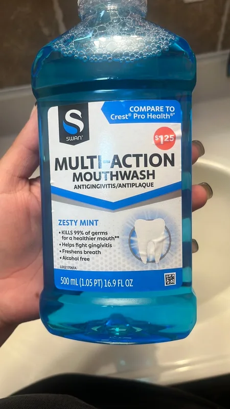Multi-Action Mouthwash, Zesty Mint