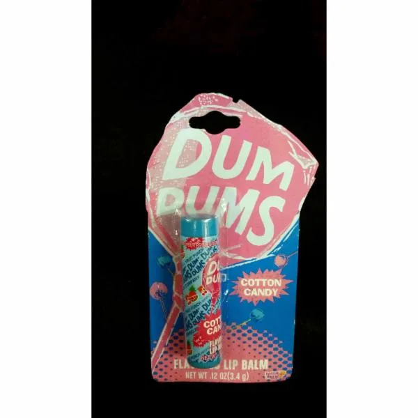 Flavored Lip Balm, Dum Dums Cotton Candy, Cotton Candy (2019 formulation)