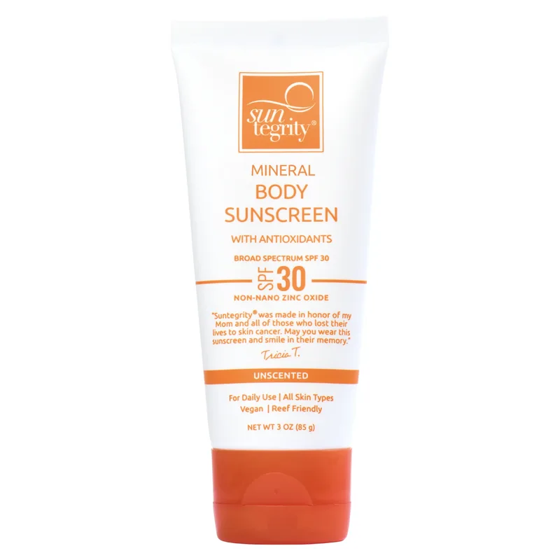 Mineral Body Sunscreen, Unscented, SPF 30