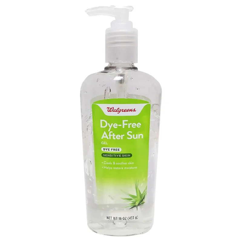 Dye-Free After Sun Gel Pump Bottle, Sensitive Skin (2019 formulation)