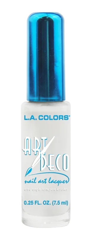 Art Deco Nail Art, White