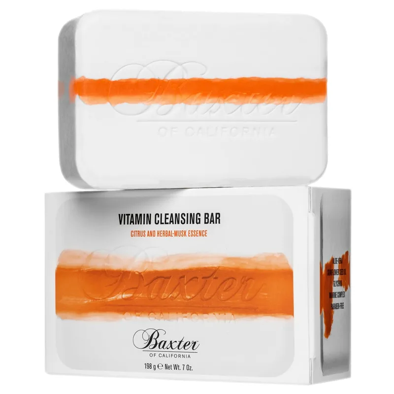 VITAMIN CLEANSING BAR, Citrus and Herbal-Musk Essence