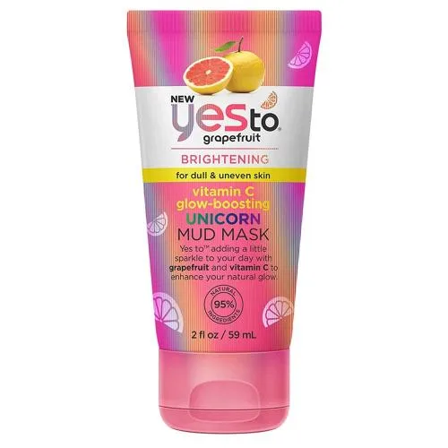 Yesto Brightening Vitamin C Glow Boosting Unicorn Mud Mask, Grapefruit (2020 formulation)