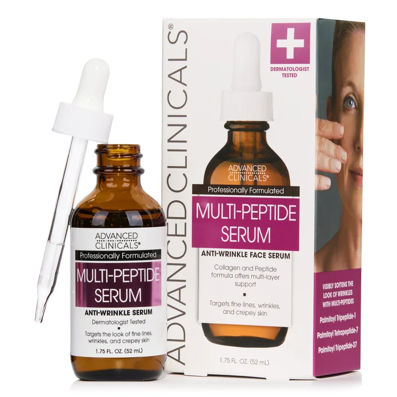 Peptide Facial Serum for Wrinkles and Fine Lines.