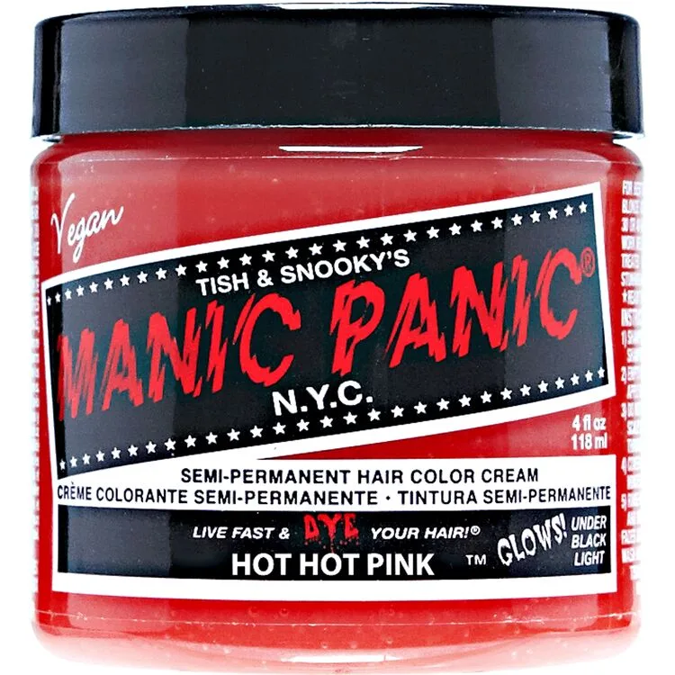Semi Permanent Cream Hair Color, Hot Hot Pink (2020 formulation)