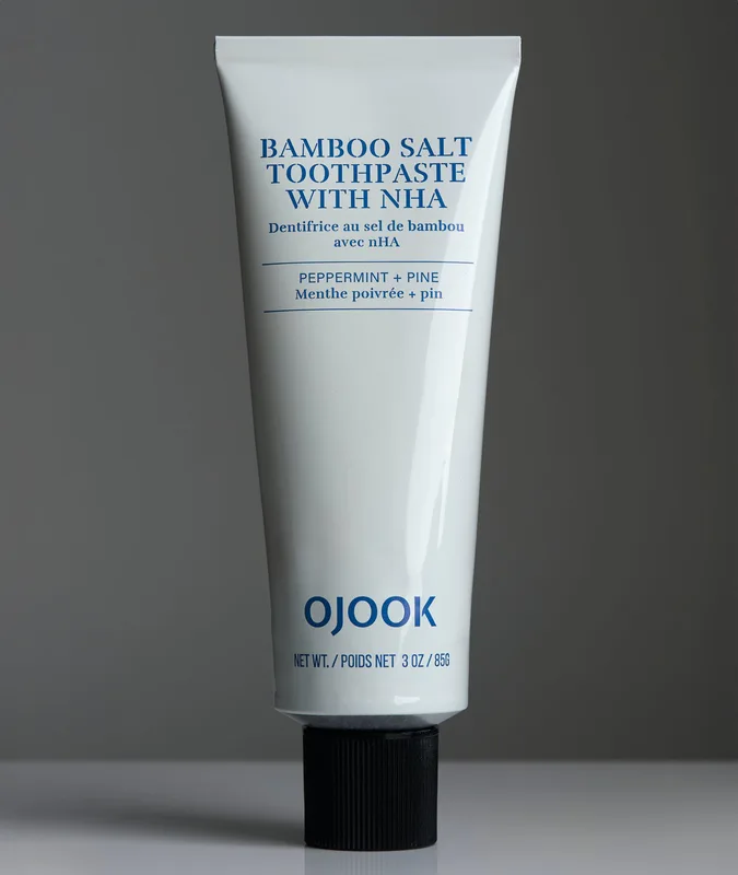 Bamboo Salt Toothpaste With nHA, Peppermint + Pine