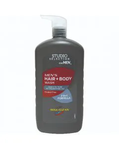 2 in 1 Men's Hair + Body Wash Max Clean