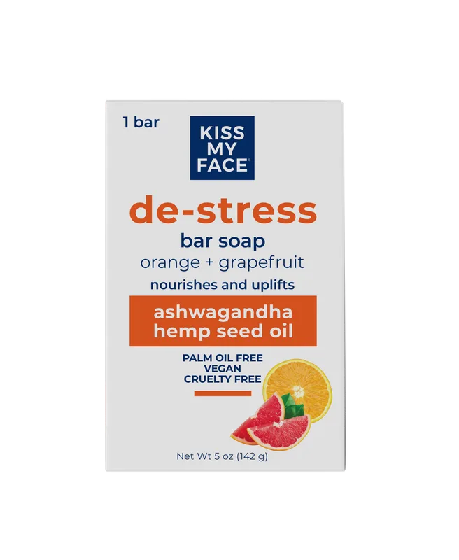 De-Stress Bar Soap, Orange + Grapefruit