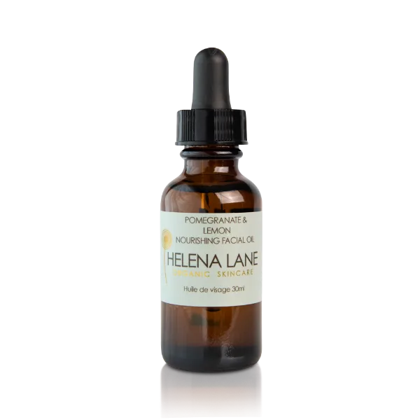 Organic Skincare Nourishing Facial Oil, Pomegranate & Lemon