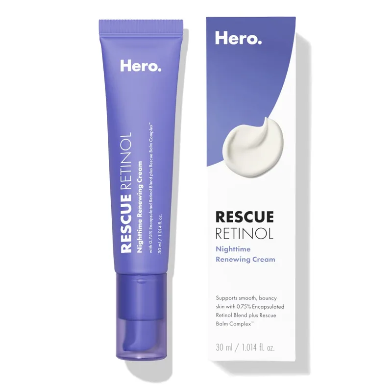 Hero, Rescue Retinol, Nighttime Renewing Cream