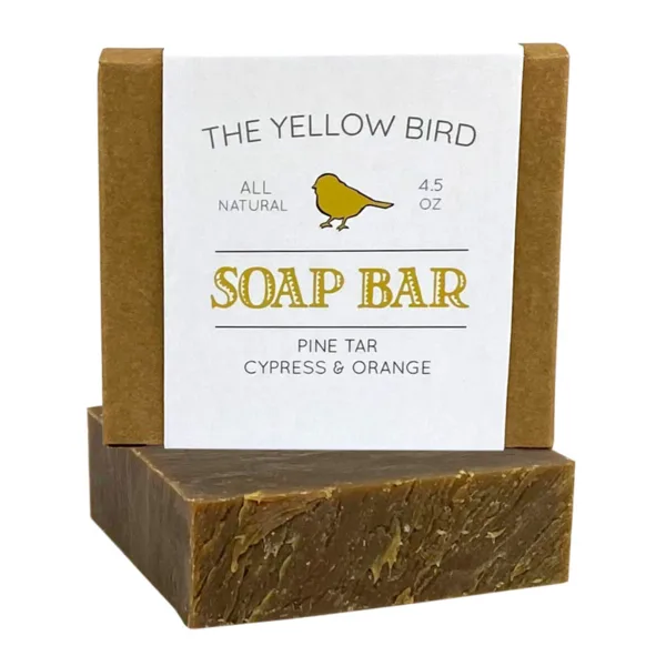 Soap Bar, Pine Tar Cypress & Orange (2020 formulation)