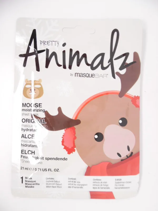 Pretty Animalz Moose Moisturizing Sheet Mask (2020 formulation)