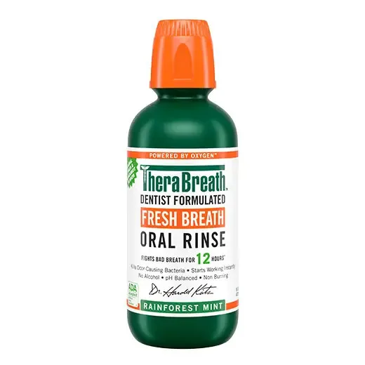 Fresh Breath Mouthwash, Rainforest Mint, Alcohol-Free,/