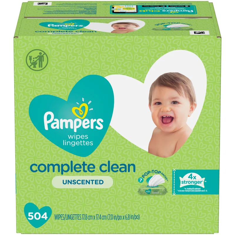 Complete Clean Wipes Lingettes, Unscented