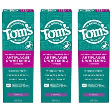 Fluoride-Free Antiplaque & Whitening Toothpaste, Fennel