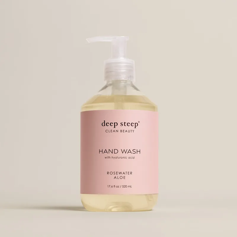 Liquid Hand Wash, Rosewater Aloe