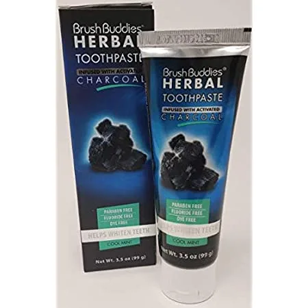 Herbal Toothpaste Infused With Activated Charcoal, Cool Mint