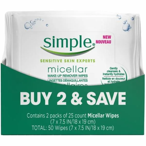 Sensitive Skin Experts Micellar Facial Wipes (2019 formulation)
