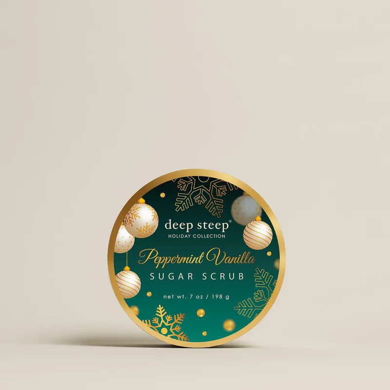 Holiday Sugar Scrub, Peppermint Vanilla