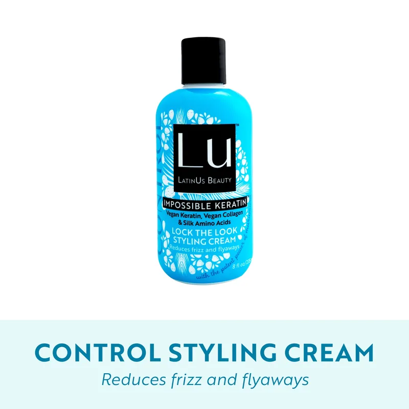 Lu by LatinUs Beauty CONTROL Lock the Look Styling Cream Anti-Frizz + Heat Protection