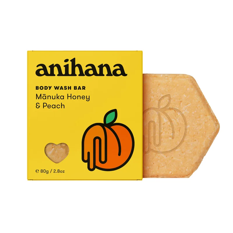 Body Wash Bar, Mānuka Honey & Peach