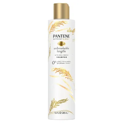 Sulfate Free Shampoo, Anti Breakage for Medium/Long Hair with Rice Water, Color Safe