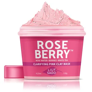 ROSE BERRY Clarifying Pink Clay Mask, Rose Water, Berries & White Tea