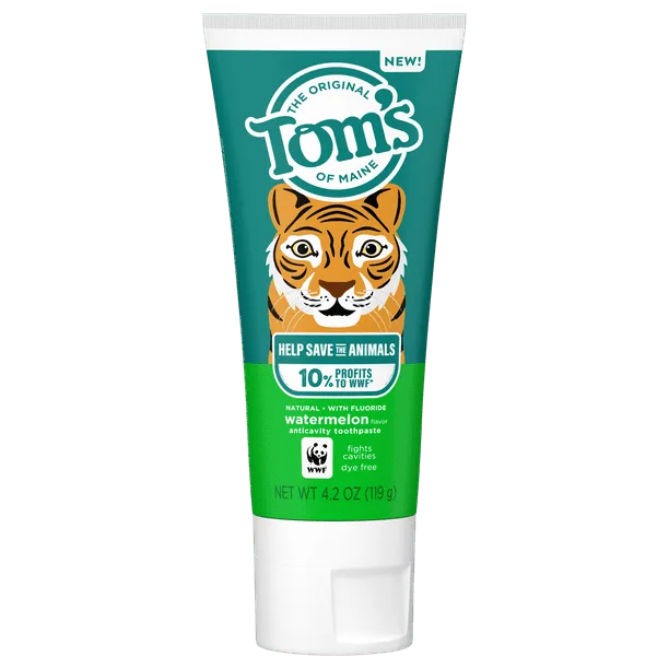 Children's Natural Anticavity Fluoride Watermelon Toothpaste