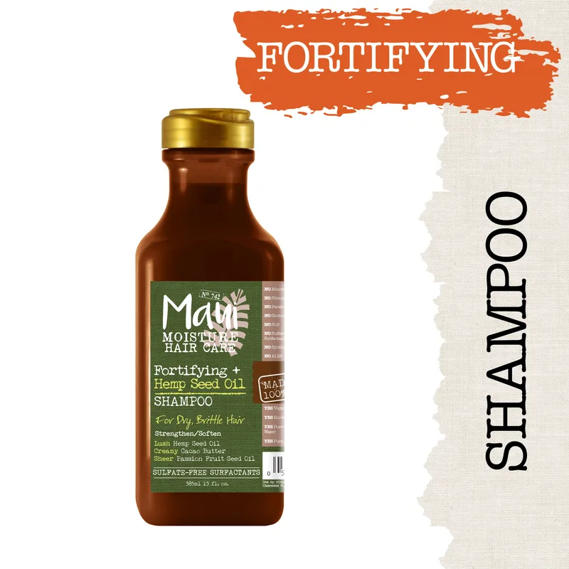 Fortifying + Hemp Seed Oil Hydrating Vegan Shampoo for Dry Hair