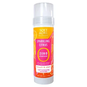 Zero Aluminum Deodorant, Sparkling Citrus