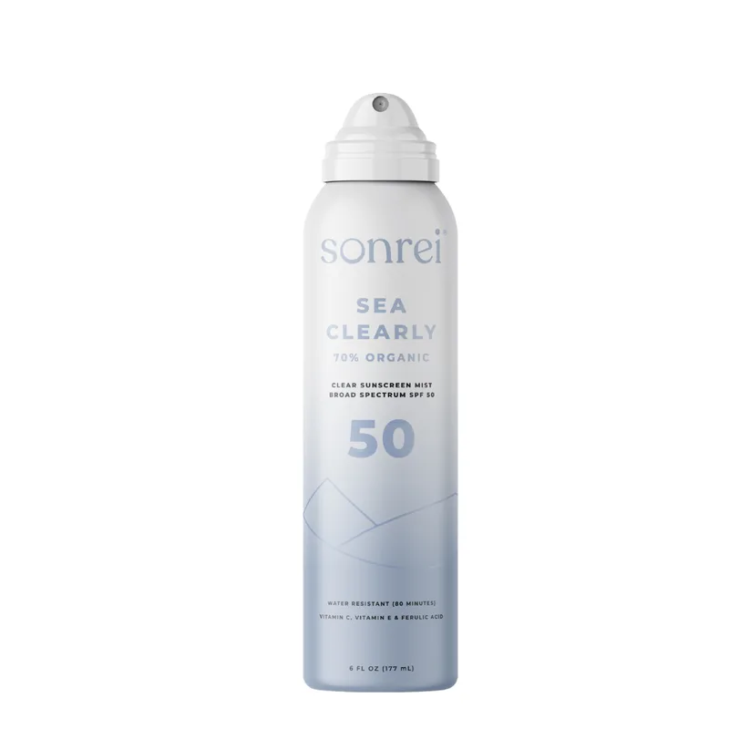 Sea Clearly Organic Clear Sunscreen Mist, SPF 50