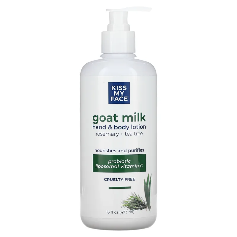 Goat Milk Hand & Body Lotion, Rosemary + Tea Tree