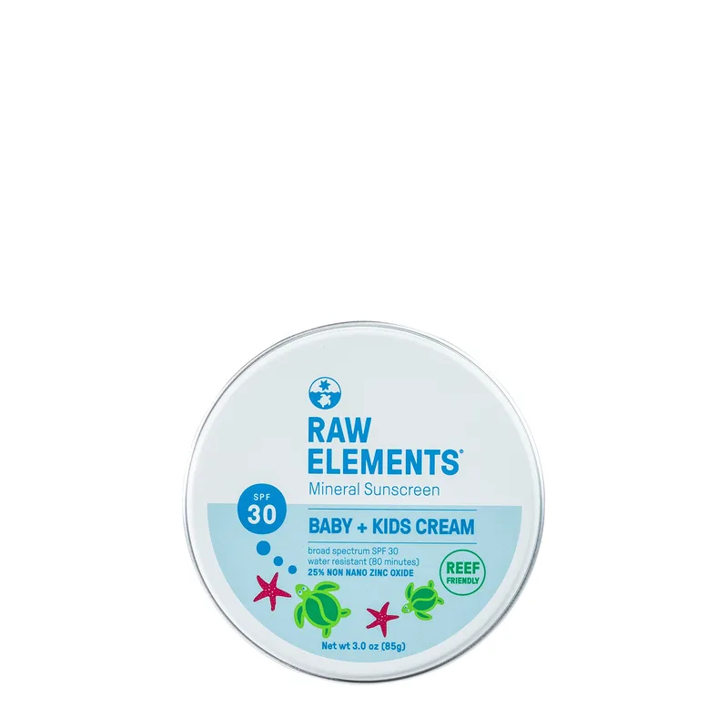 Baby + Kids Mineral Sunscreen Cream Tin, SPF 30