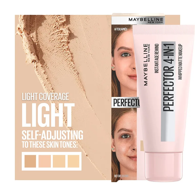 New York, Instant Age Rewind Whipped Matte Makeup Primer + Powder + Concealer + Bb Cream, Light 01