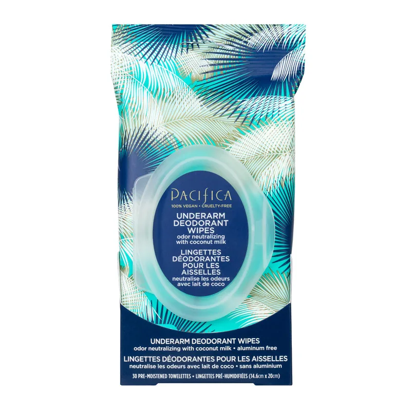 Underarm Deodorant Wipes, Odor Neutralizing With Coconut Milk & Essential Oils