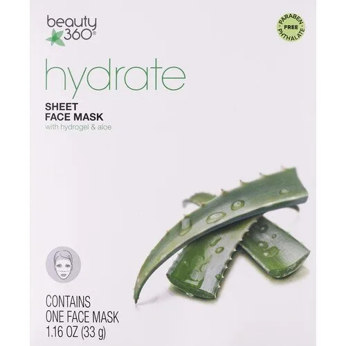 Hydrate Sheet Face Mask With Hydrogel & Aloe