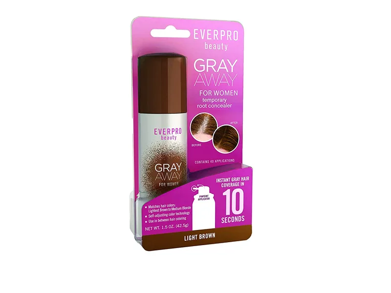 Essentials Gray Away for Men, Black / Dark Brown (2019 formulation)