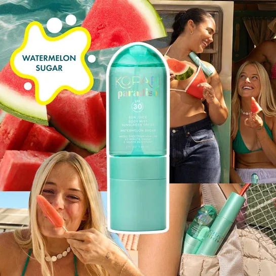 Sun Juice Body Mist Sunscreen, Watermelon Sugar, SPF 30