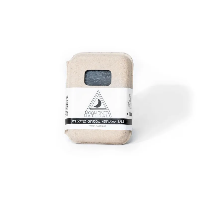 River Naturals Soap, Activated Charcoal + Himalayan Pink Sea Salt