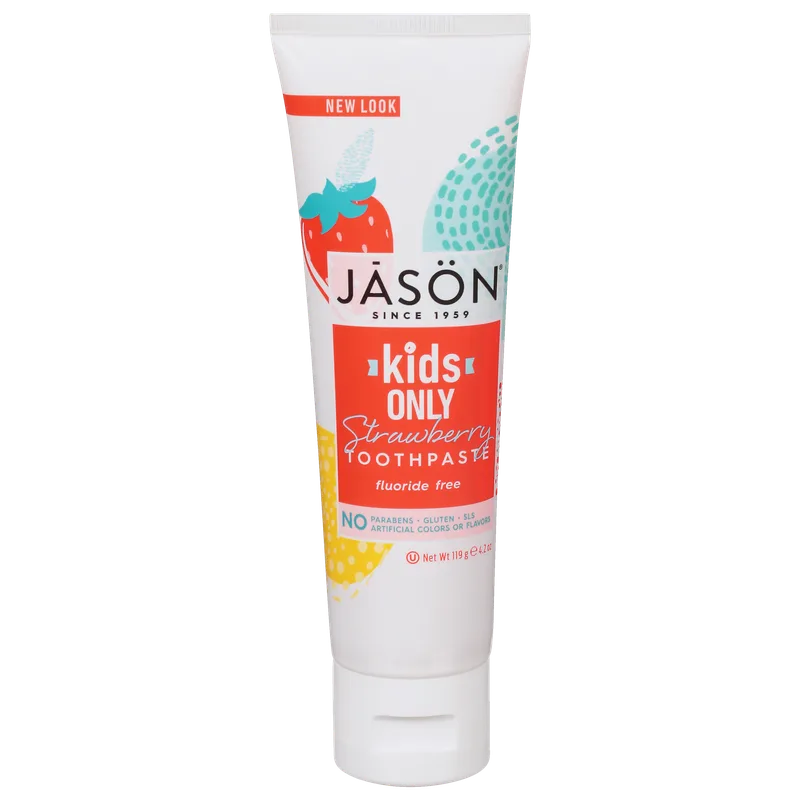 Kids ONLY Toothpaste, Strawberry (2020 formulation)
