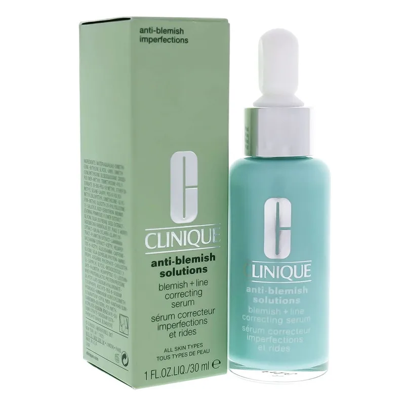 Anti-Blemish Solution Plus Line Correcting Serum by Clinique for Women - 1 oz Serum