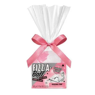Fizz a Ball Bath Bomb, Original Pink Rose & Bergamot (2020 formulation)
