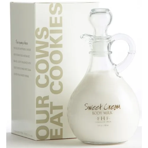 Fresh Sweet Cream Body Milk, Decorative Cruet