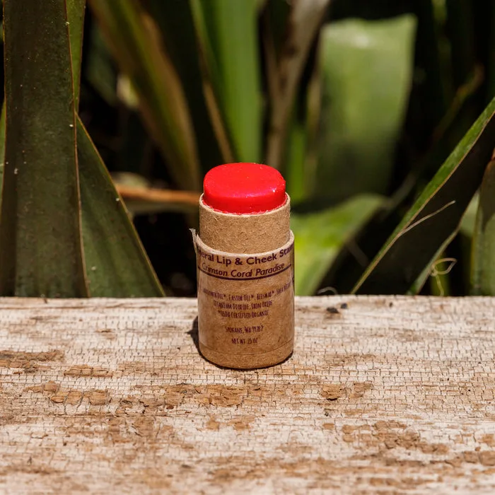 Mineral Lip & Cheek Stain, Crimson Coral