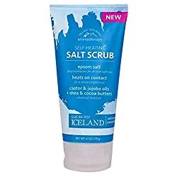 Village Naturals - Aromatherapy, Self Heating Salt Scrub, Epsom Salt (2020 formulation)