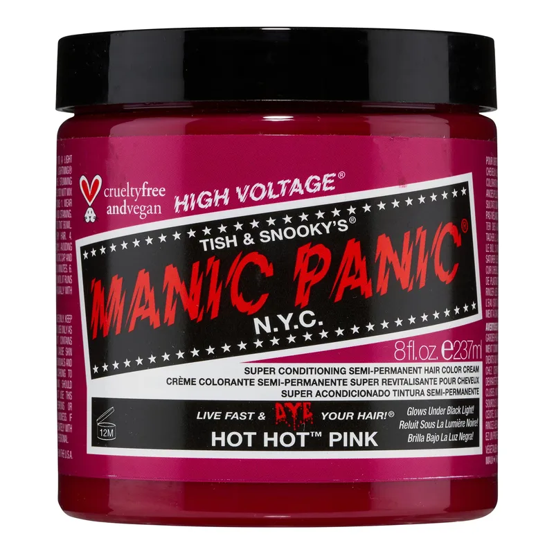 Semi Permanent Hair Color Cream, Hot Hot Pink