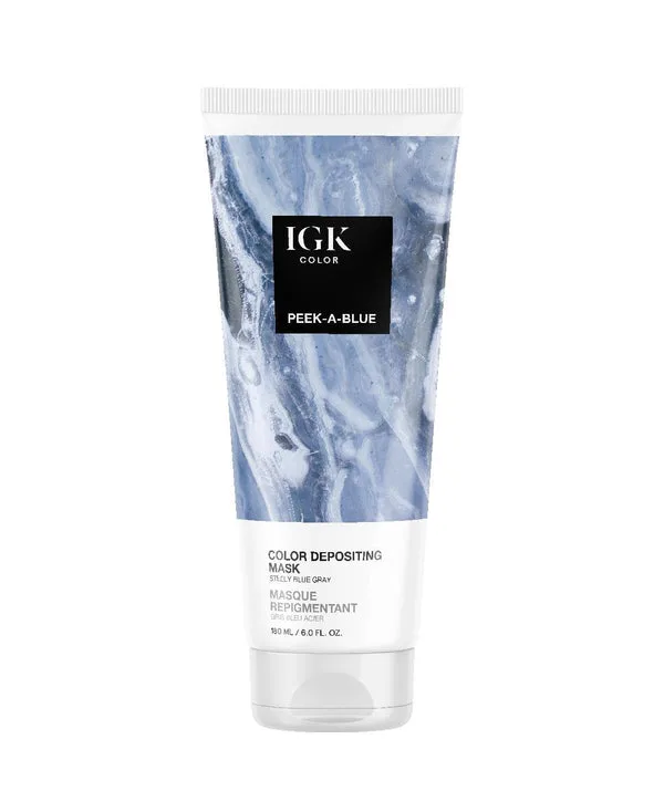Color Depositing Hair Mask, Peek-A-Blue