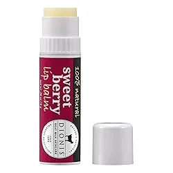 goat milk moisturizing lip balm, sweet berry