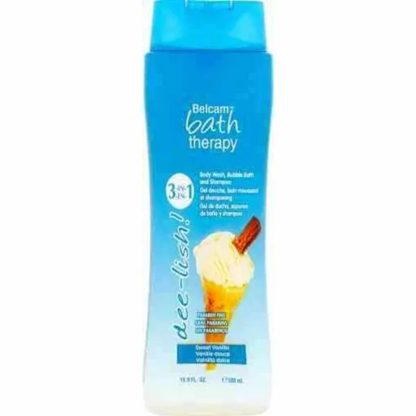 Bath Therapy Dee Lish! 3 in 1 Body Wash, Bubble Bath and Shampoo, Sweet Vanilla (2019 formulation)